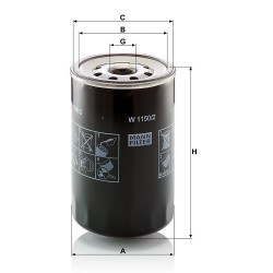 Filtru ulei W1150/2