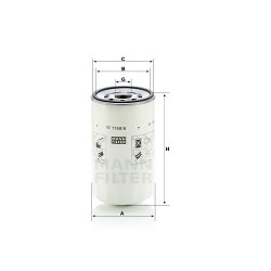 Filtru ulei W1168/6