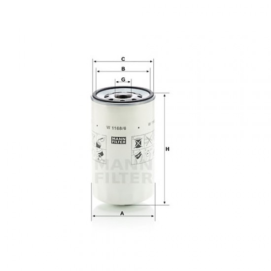 Filtru ulei W1168/6