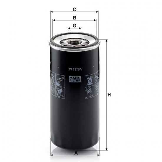 Filtru ulei W1170/7