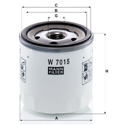 Filtru ulei W7015