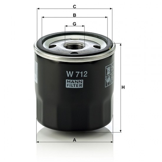 Filtru ulei W712