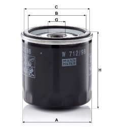 Filtru combustibil W712/98