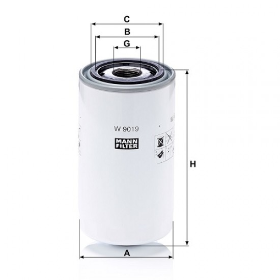 Filtru ulei W9019