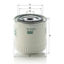 Filtru ulei W916/1
