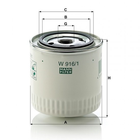 Filtru ulei W916/1
