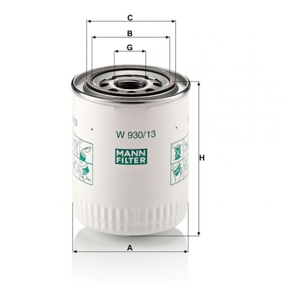 Filtru ulei W930/13