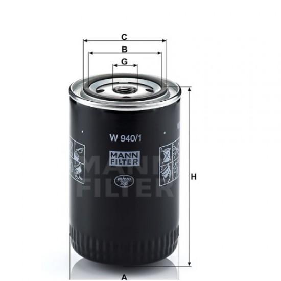 Filtru ulei W940/1