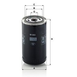 Filtru ulei W950