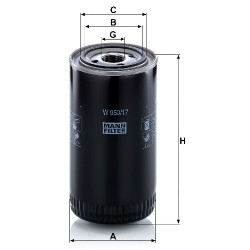 Filtru ulei W950/17