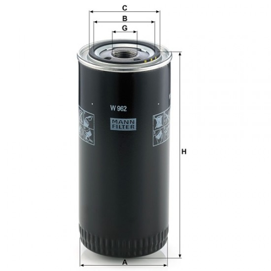 Filtru ulei W962