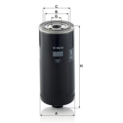 Filtru ulei W962/6