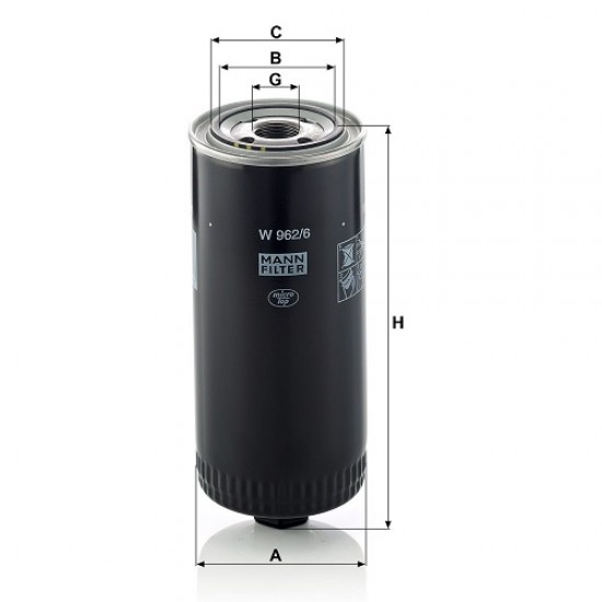 Filtru ulei W962/6