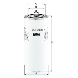 Filtru combustibil WDK962/20