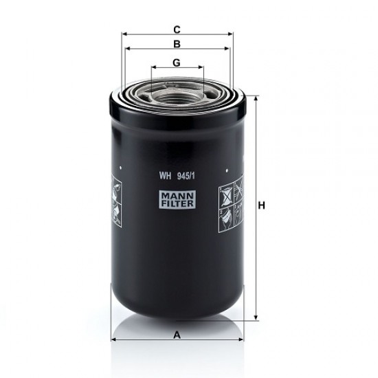 Filtru hidraulic WH945/1