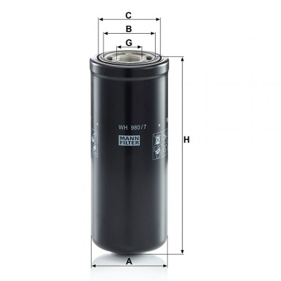 Filtru hidraulic WH980/7