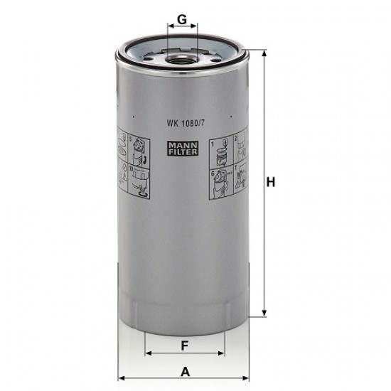 Filtru combustibil WK1080/7X