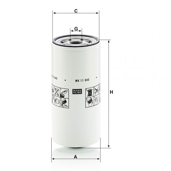 Filtru combustibil WK11040X