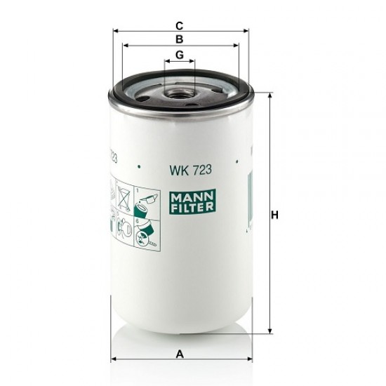 Filtru combustibil WK723