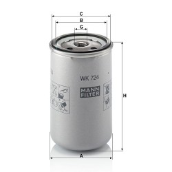 Filtru combustibil WK724