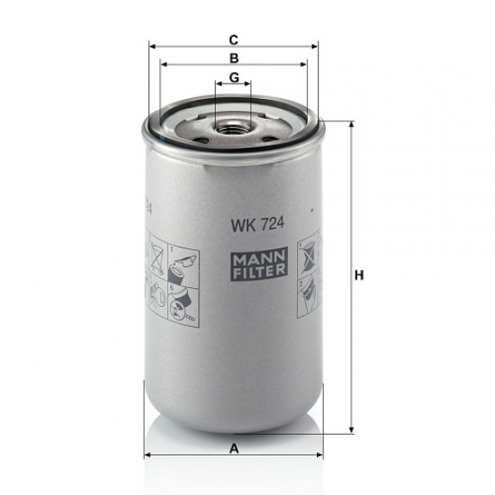 Filtru combustibil WK724