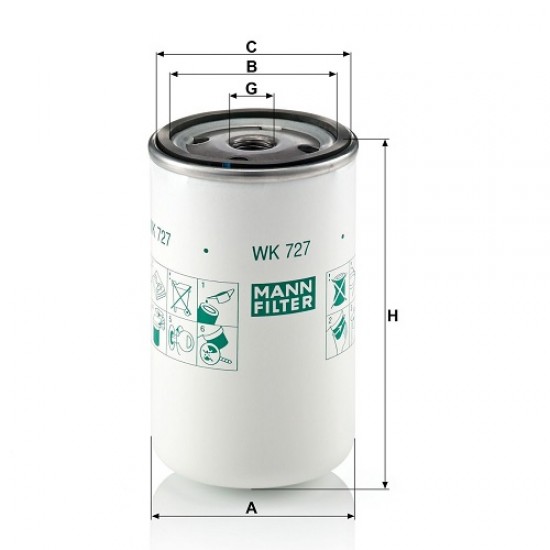 Filtru combustibil WK727