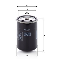 Filtru combustibil WK731