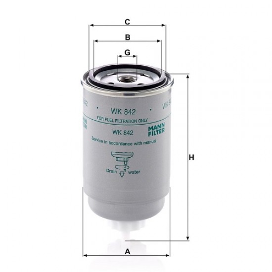 Filtru combustibil WK842