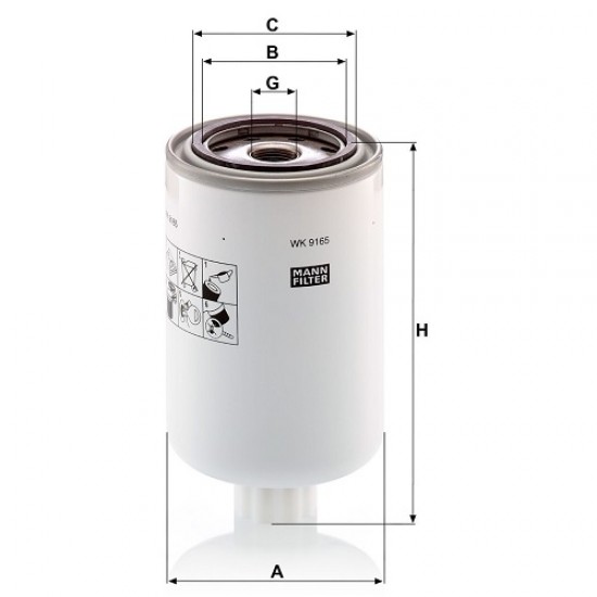Filtru combustibil WK9165X