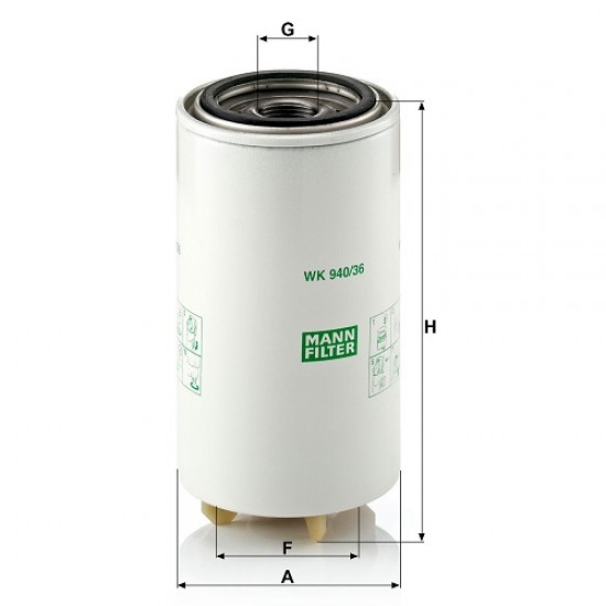 Filtru combustibil WK940/36X