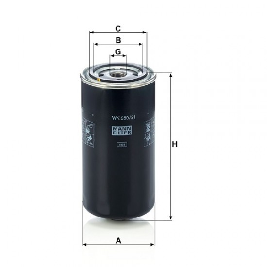 Filtru combustibil WK950/21