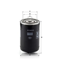 Filtru ulei W940/25